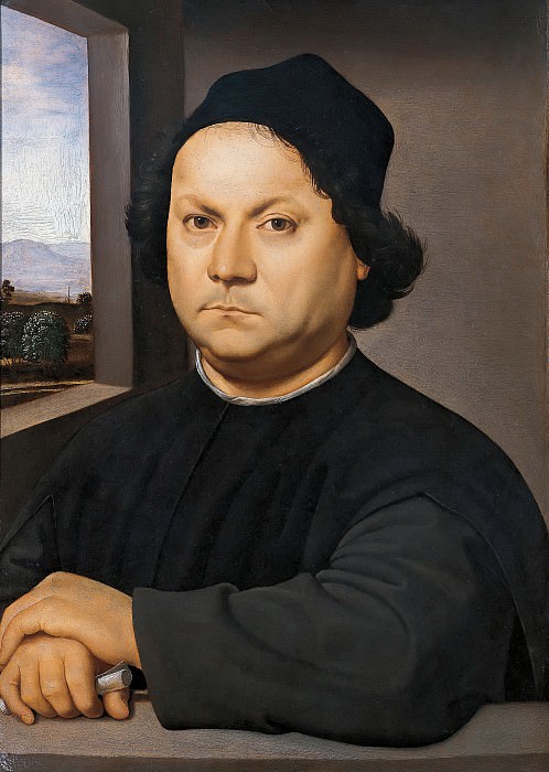 Portrait of Perugino , Raffaello Sanzio da Urbino) Raphael (Raffaello Santi