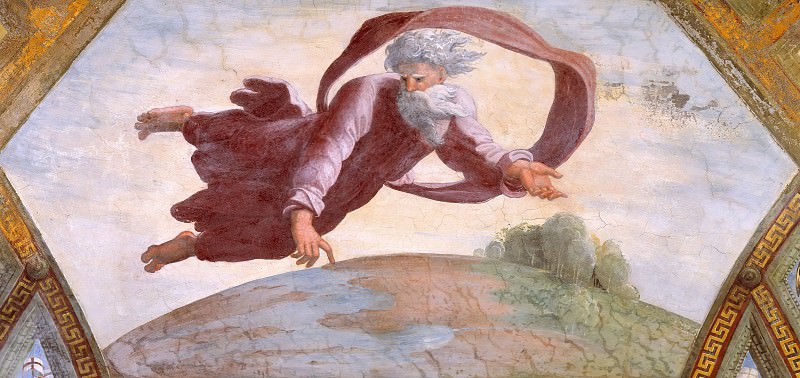 God Separating Land from Water, Raffaello Sanzio da Urbino) Raphael (Raffaello Santi