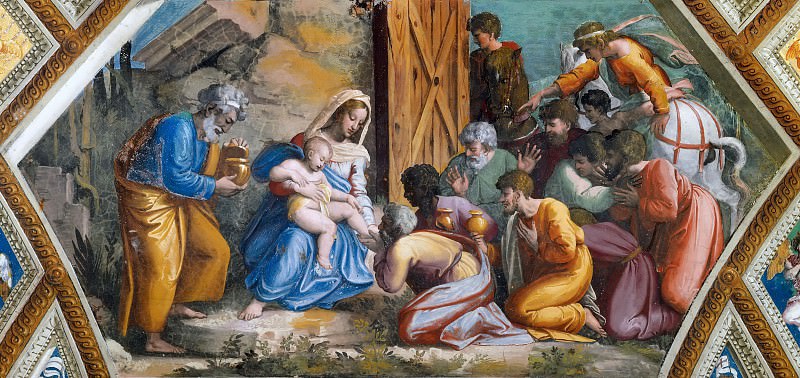 Adoration of the Magi, Raffaello Sanzio da Urbino) Raphael (Raffaello Santi
