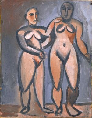 1908 Deux femmes, Pablo Picasso (1881-1973) Period of creation: 1908-1918