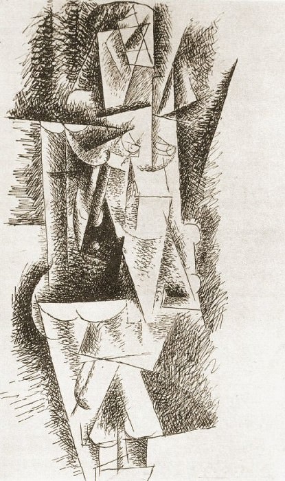 1912 Femme nue debout, Пабло Пикассо (1881-1973) Период: 1908-1918