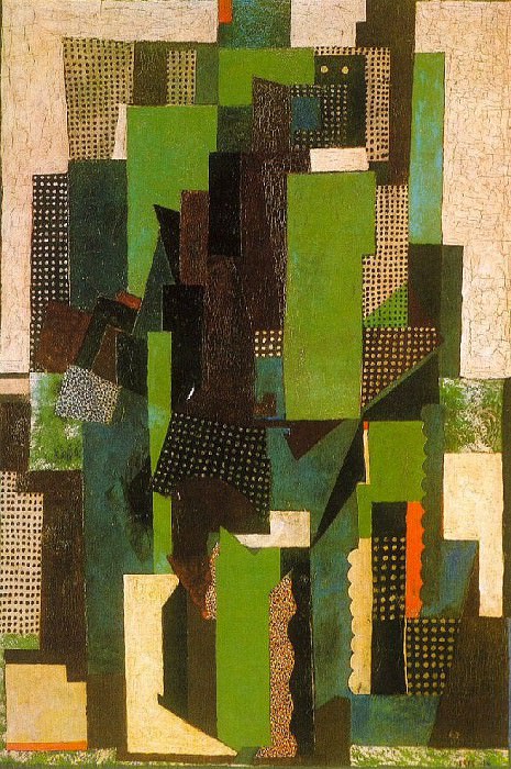1915 Homme accoudВ sur une table, Пабло Пикассо (1881-1973) Период: 1908-1918