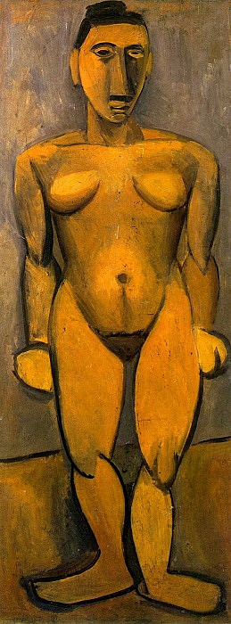 1908 Nu debout de face, Pablo Picasso (1881-1973) Period of creation: 1908-1918