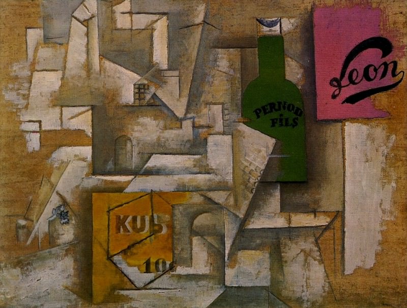 1912 Paysage aux affiches, Пабло Пикассо (1881-1973) Период: 1908-1918