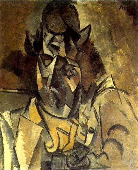 1909 Homme au chapeau [Portrait de Braque], Пабло Пикассо (1881-1973) Период: 1908-1918