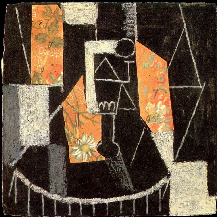 1913 Verre sur un guВridon, Пабло Пикассо (1881-1973) Период: 1908-1918