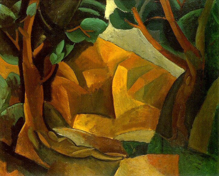 1908 Paysage aux deux figures2, Пабло Пикассо (1881-1973) Период: 1908-1918
