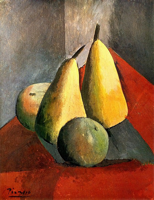 1908 Poires et pommes, Pablo Picasso (1881-1973) Period of creation: 1908-1918