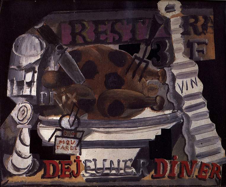 1912 Le restaurant dinde avec truffes et vin, Пабло Пикассо (1881-1973) Период: 1908-1918