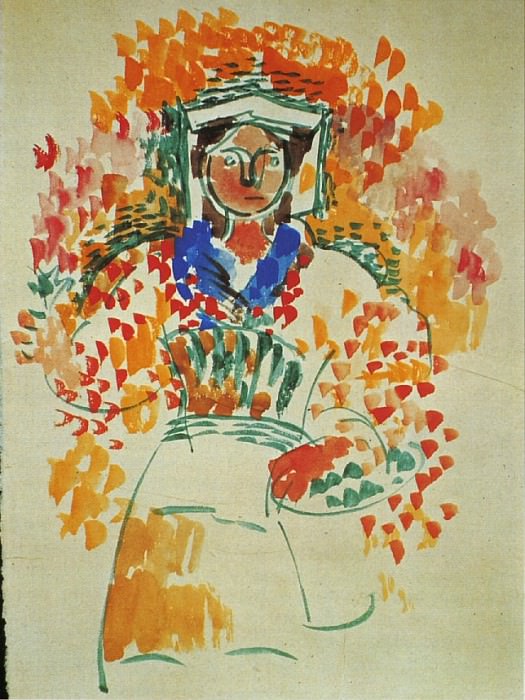 1917 Femme2, Пабло Пикассо (1881-1973) Период: 1908-1918