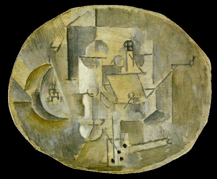 1912 Grenade, verre, pipe, Пабло Пикассо (1881-1973) Период: 1908-1918