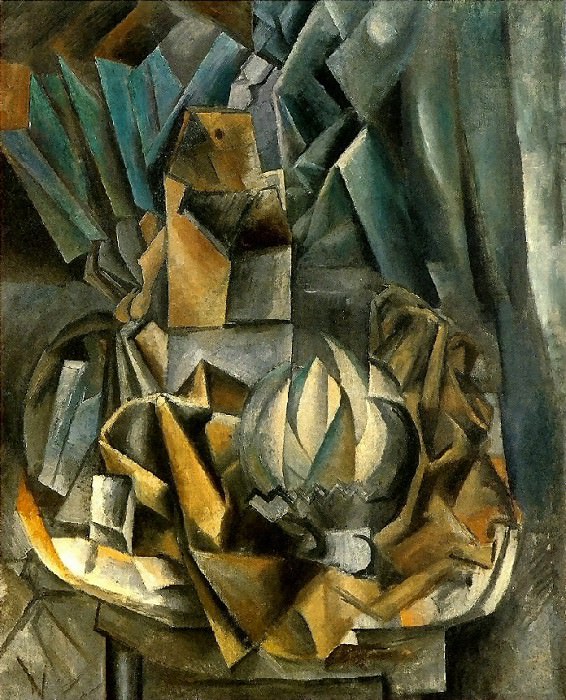 1909 Рventail, boМte de sel et melon, Pablo Picasso (1881-1973) Period of creation: 1908-1918