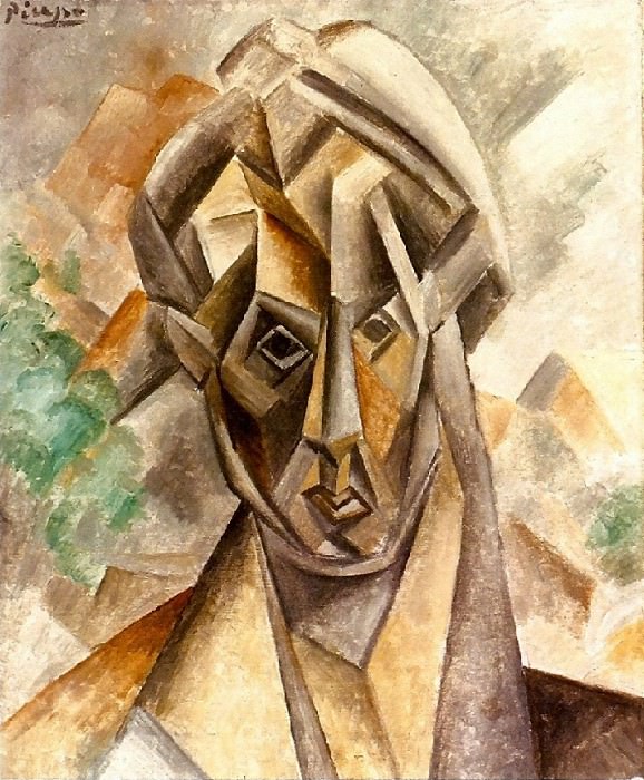 1909 TИte de femme, Pablo Picasso (1881-1973) Period of creation: 1908-1918