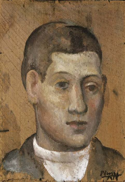 1915 Portrait dun jeune homme, Пабло Пикассо (1881-1973) Период: 1908-1918