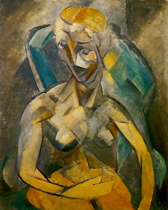 1909 Femme nue assise dans un fauteuil, Пабло Пикассо (1881-1973) Период: 1908-1918