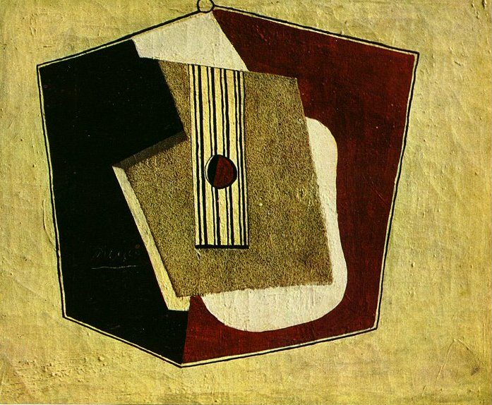 1918 La guitare, Пабло Пикассо (1881-1973) Период: 1908-1918