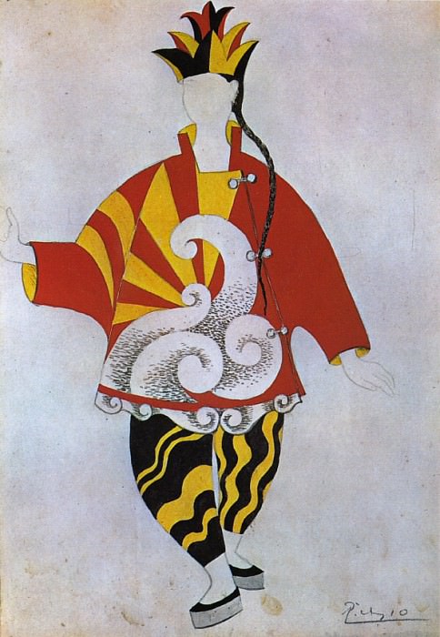 1917 Parade – projet de costume pour le prestidigitateur chinois, Pablo Picasso (1881-1973) Period of creation: 1908-1918
