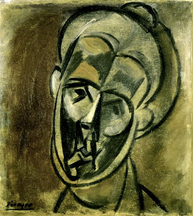 1909 TИte de femme 3, Пабло Пикассо (1881-1973) Период: 1908-1918
