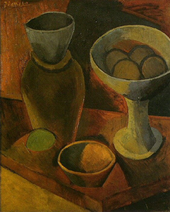 1908 Bols et cruche, Пабло Пикассо (1881-1973) Период: 1908-1918