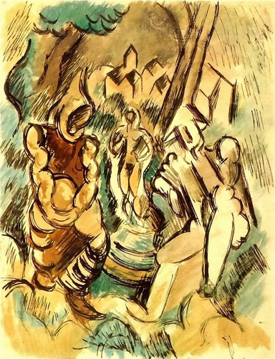 1909 Saint-Antoine et Arlequin, Pablo Picasso (1881-1973) Period of creation: 1908-1918