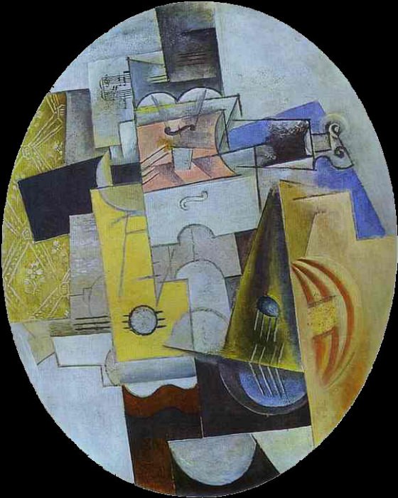 1912 Instruments de musique, Пабло Пикассо (1881-1973) Период: 1908-1918