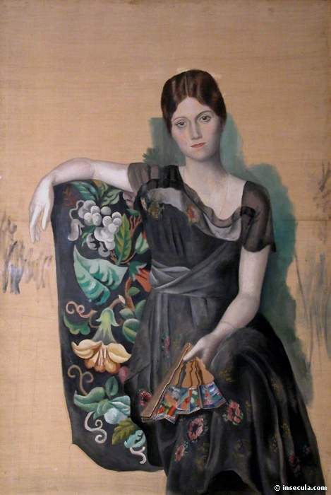 1917 Portrait dOlga dans un fauteuil. JPG, Пабло Пикассо (1881-1973) Период: 1908-1918