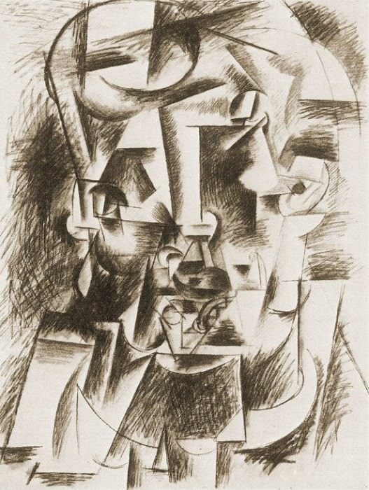 1910 TИte dhomme1, Pablo Picasso (1881-1973) Period of creation: 1908-1918