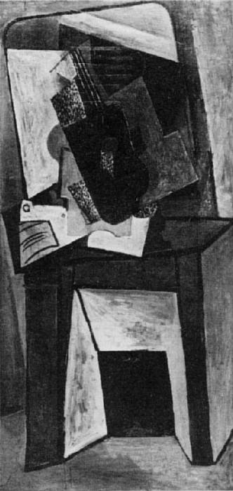 1916 Guitare et partition sur une cheminВe, Pablo Picasso (1881-1973) Period of creation: 1908-1918