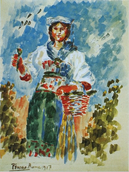 1917 Femme1, Пабло Пикассо (1881-1973) Период: 1908-1918