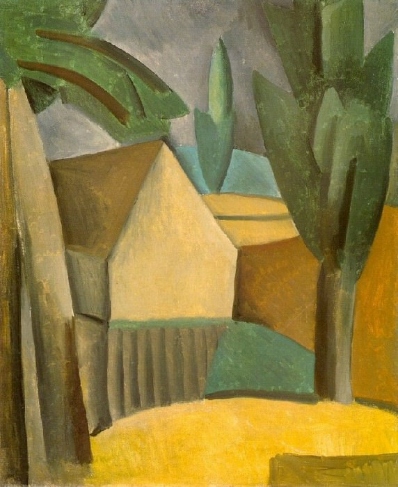 1908 Maison dans le jardin, Пабло Пикассо (1881-1973) Период: 1908-1918