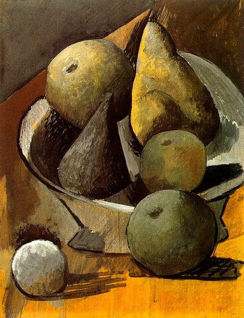 1908 Compotier aux poires et pommes, Pablo Picasso (1881-1973) Period of creation: 1908-1918
