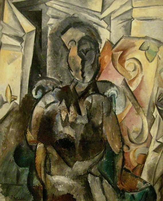 1909 Femme assise dans un fauteuil2, Пабло Пикассо (1881-1973) Период: 1908-1918