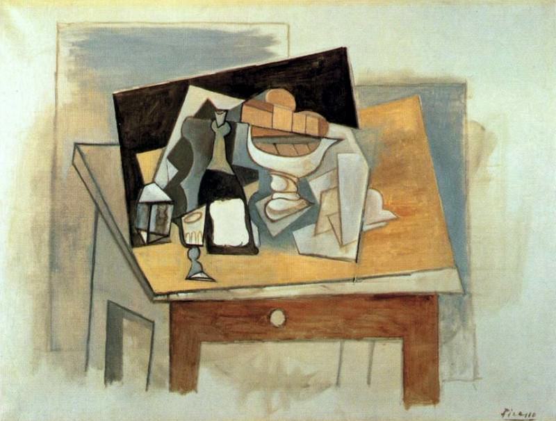 1917 Verre et compotier sur une table, Pablo Picasso (1881-1973) Period of creation: 1908-1918