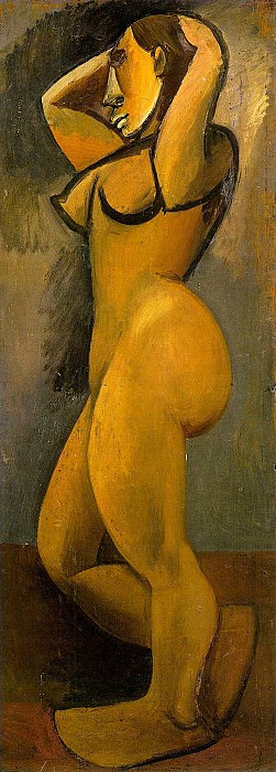 1908 Nu aux bras levВs de profil, Пабло Пикассо (1881-1973) Период: 1908-1918