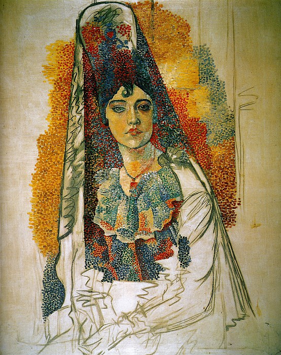 1917 Femme en costume espagnol , Пабло Пикассо (1881-1973) Период: 1908-1918