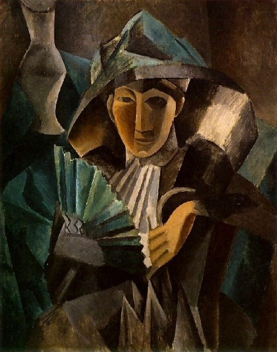 1909 Femme Е lВventail, Пабло Пикассо (1881-1973) Период: 1908-1918