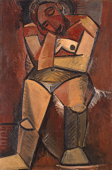 1908 femme assise2, Пабло Пикассо (1881-1973) Период: 1908-1918