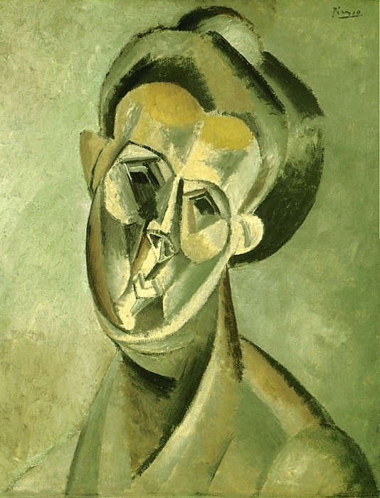 1909 TИte de femme 2, Pablo Picasso (1881-1973) Period of creation: 1908-1918