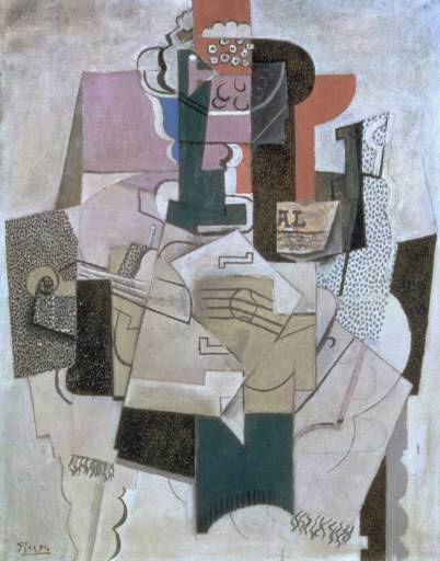 1914 Compotier, Violin, Bouteille, Pablo Picasso (1881-1973) Period of creation: 1908-1918