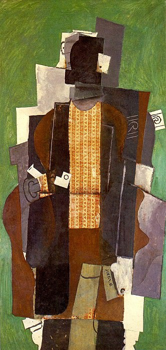 1914 Homme Е la pipe , Pablo Picasso (1881-1973) Period of creation: 1908-1918