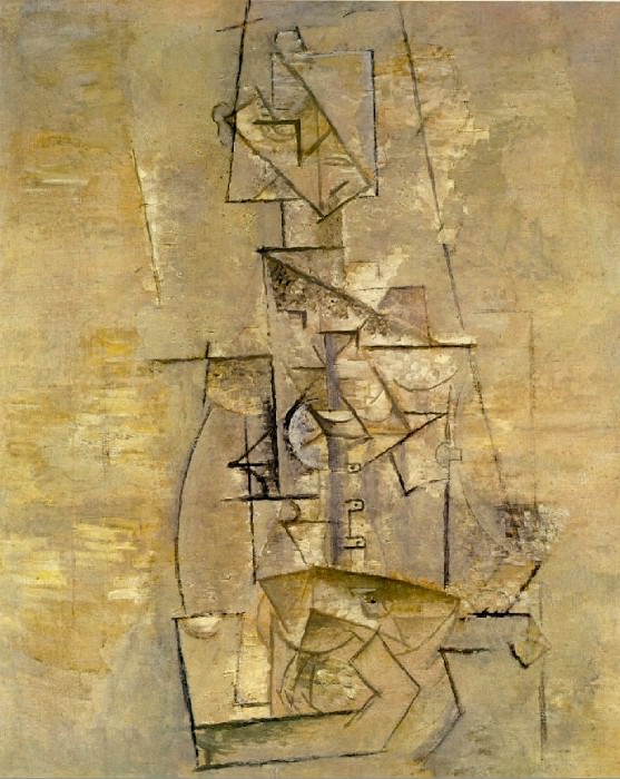 1910 Mademoiselle LВonie [Рtude] [Femme Е la guitare], Pablo Picasso (1881-1973) Period of creation: 1908-1918