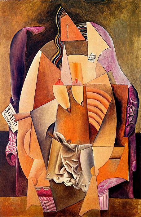 1913 Femme en chemise assise dans un fauteuil, Пабло Пикассо (1881-1973) Период: 1908-1918