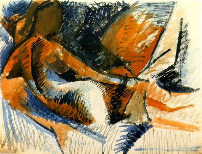1908 Odalisque , Пабло Пикассо (1881-1973) Период: 1908-1918