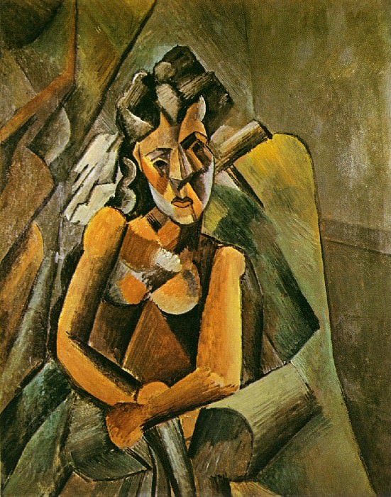 1909 Femme assise, Пабло Пикассо (1881-1973) Период: 1908-1918