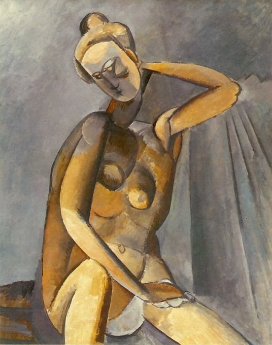 1909 Femme nue assise, Пабло Пикассо (1881-1973) Период: 1908-1918