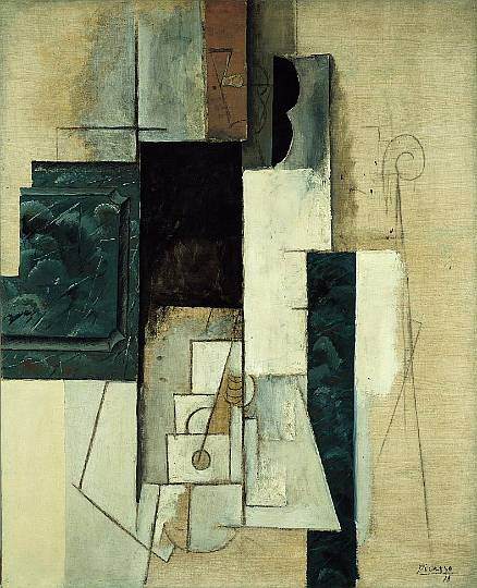 1913 Femme Е la guitare1, Pablo Picasso (1881-1973) Period of creation: 1908-1918