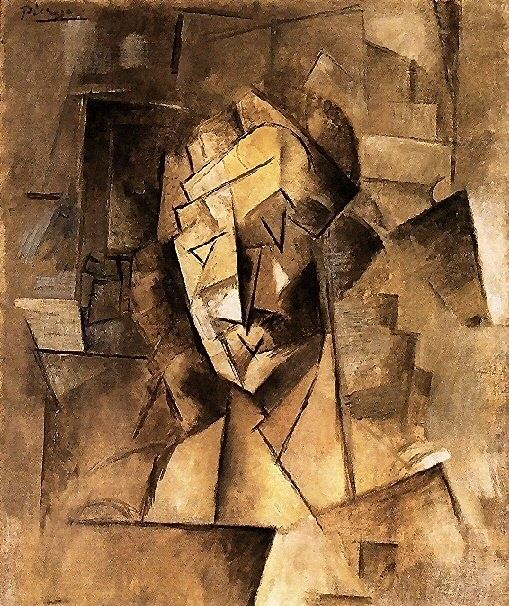 1909 TИte dhomme2, Pablo Picasso (1881-1973) Period of creation: 1908-1918