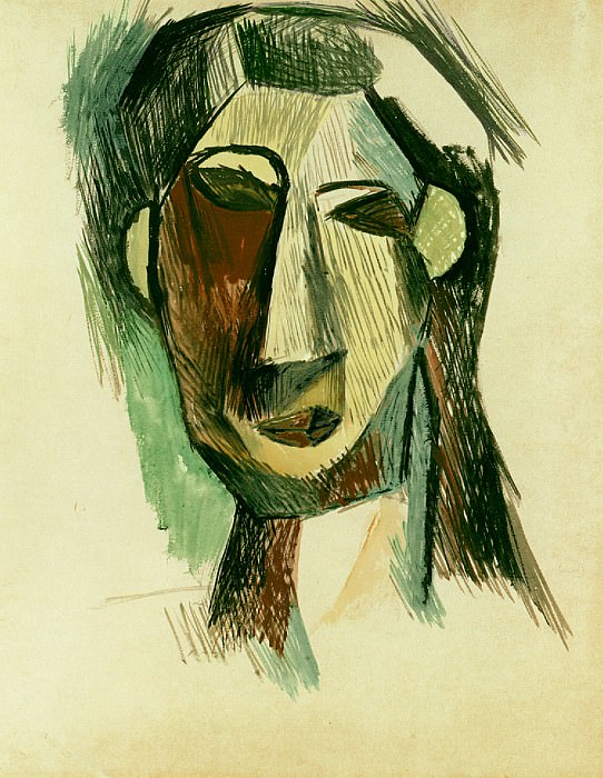 1909 TИte de femme 1, Пабло Пикассо (1881-1973) Период: 1908-1918
