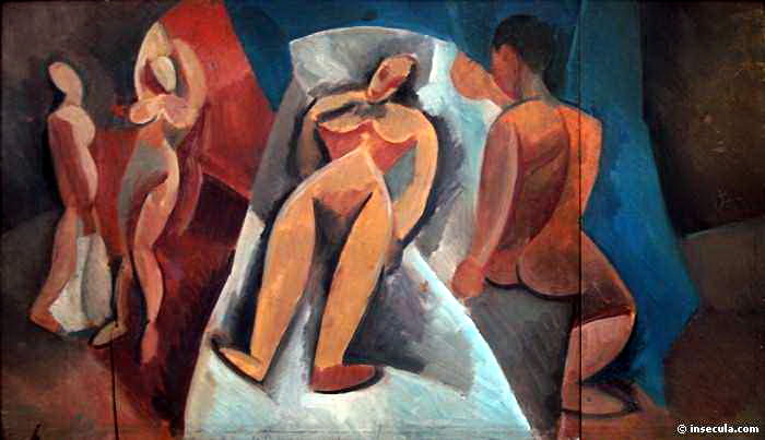 1908 Nu couchВ avec personnages. JPG, Pablo Picasso (1881-1973) Period of creation: 1908-1918