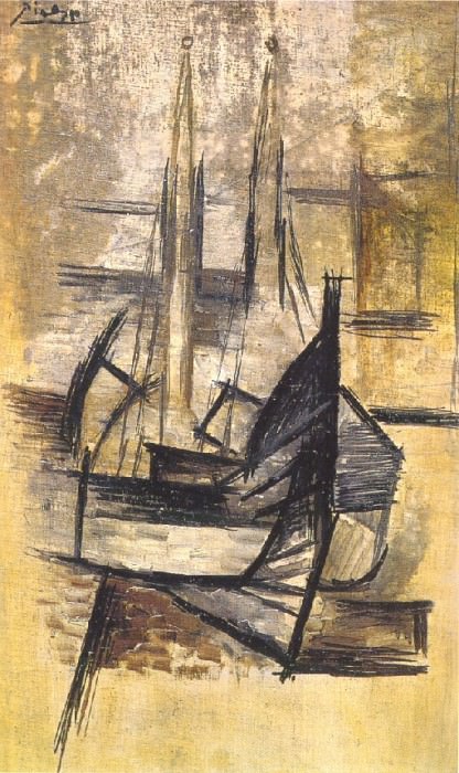 1910 Barque grecque Е CadaquВs, Pablo Picasso (1881-1973) Period of creation: 1908-1918